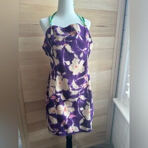 NWT Zara dress, size XL,  multicolor, halter tie, straps, with or without straps